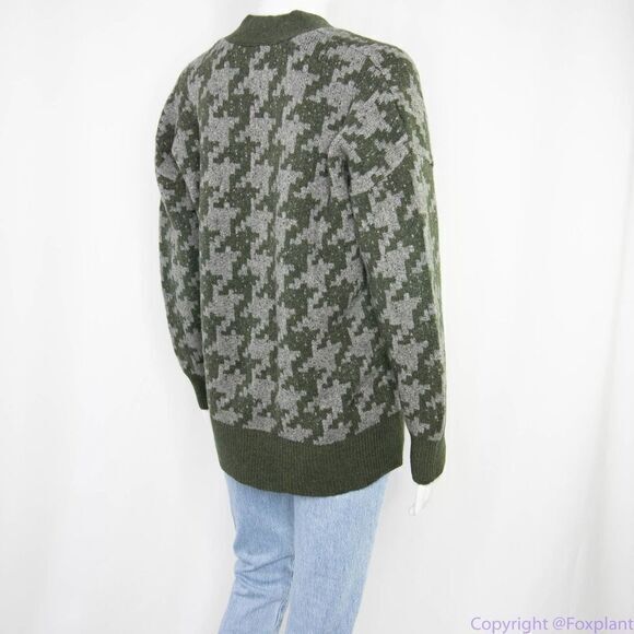 NEW Madewell Allston Double Button Cardigan‎ Sweater in Houndstooth, size XS - Picture 13 of 16